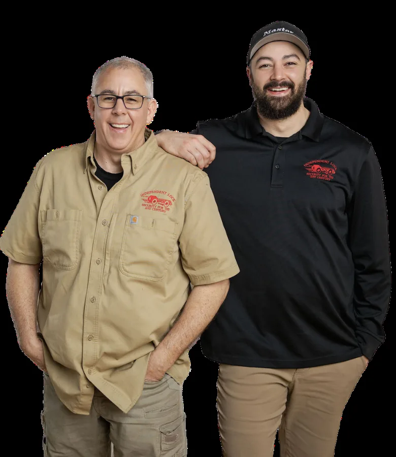 Doug and Quincy McGrail, the father and son owners of Independent Lock and Parts in Billings, MT